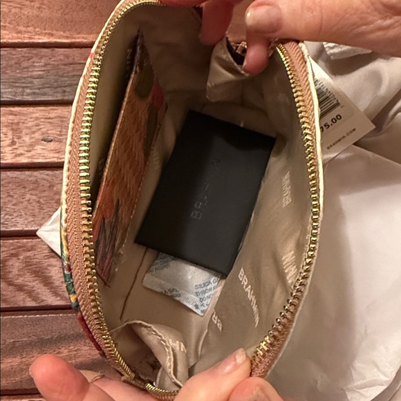 Brahmin Floral Embossed Tina Cosmetic Bag - Desert Bloom - Picture 6 of 6